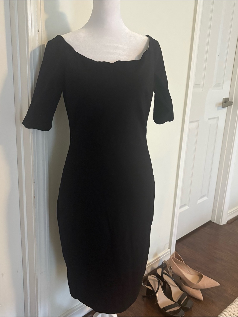 Lulu's Black Off-Shoulder Midi Dress